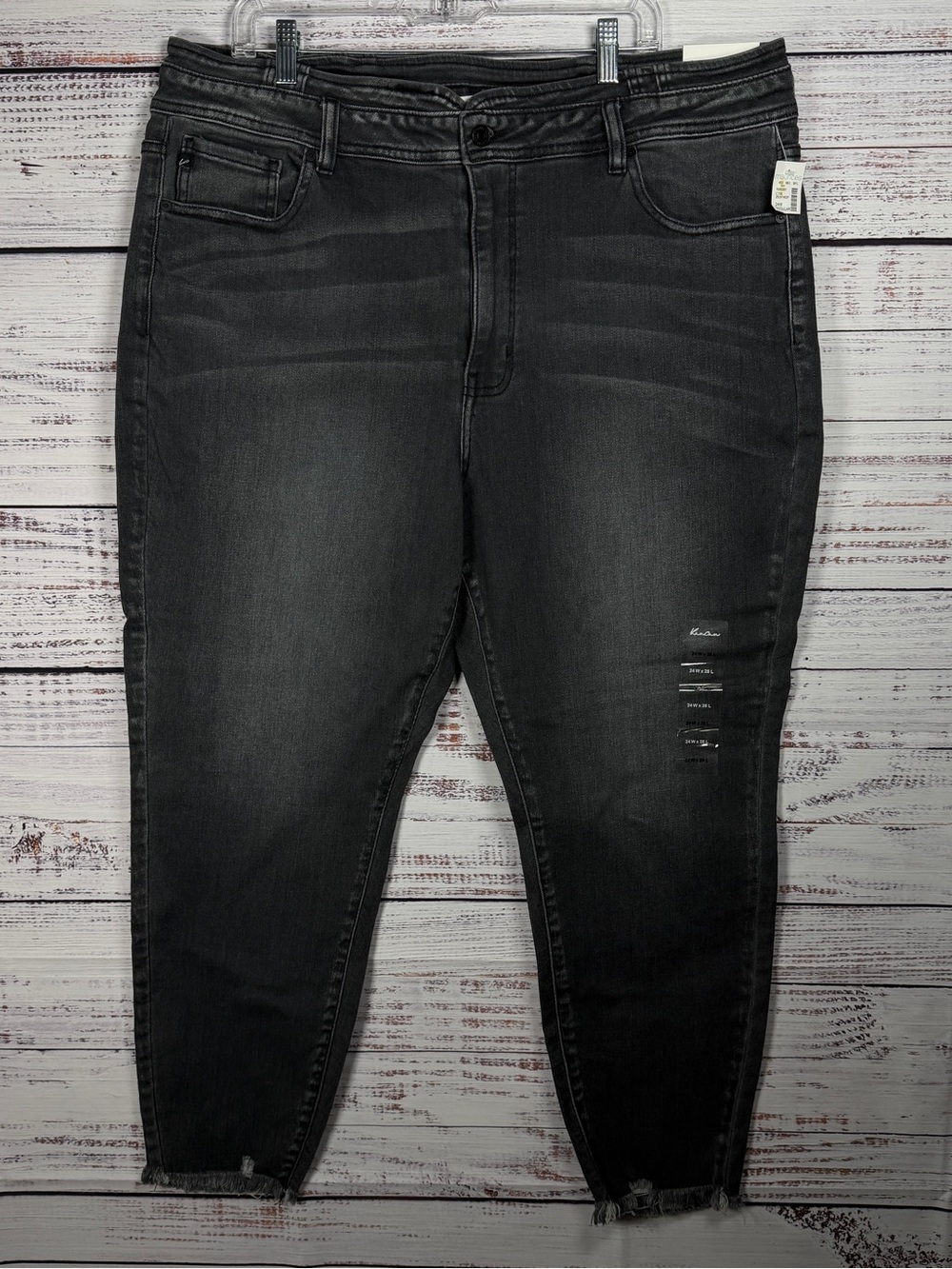 Plus Size KanCan™ Skinny High Rise Black Jean size 24W - Picture 2 of 9